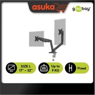 Goobay Monitor Mount with Gas Spring - (Single / Dual)  (17-32 inch) - Black 70813 70814