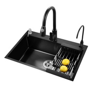 Premiur Stainless Steel SUS 304 Handmake Kitchen Sink Undermount/Topmount Single Bowl / Singki Dapur