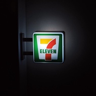 Internet-famous simple textured 711 fridge magnet glowing light box magnetable creative light displa