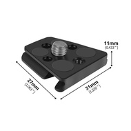 [Nonen] Bộ ổn định gimbal mini gắn máy ảnh 50mm 1/4 tấm lắp nhanh cho máy ảnh DSLR đầu chân máy ảnh 