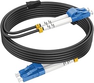 RamboCables 92m/300ft Outdoor Fiber Optic Cable, LC to LC Single Mode FiberPatch Cable Outdoor Armor