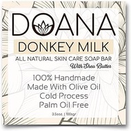 Donkey Milk Soap - With Olive Oil and Coconut Oil, Palm Oil Free, Moisturizer soap bar, Softer and Spotless Skin, Effective Against Sun Allergy, Good for Skin Rash and Itching, Anti Aging