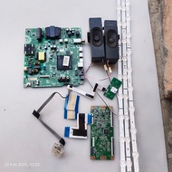 50A6100G HISENSE 50" TV MAIN BOARD, T-CON, WIFI CARD, RIBBON CARD, POWER BUTTON, SPEAKER AND BACKLIG