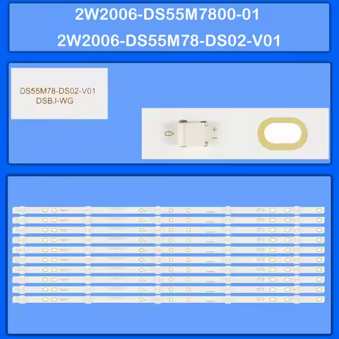 LED Backlight Strips For 55LEX-5039/TF2C 55LEX-6027/UTS2C 55LEX-6039/UTS2C AKTV480 55CBL01 55LEX-502