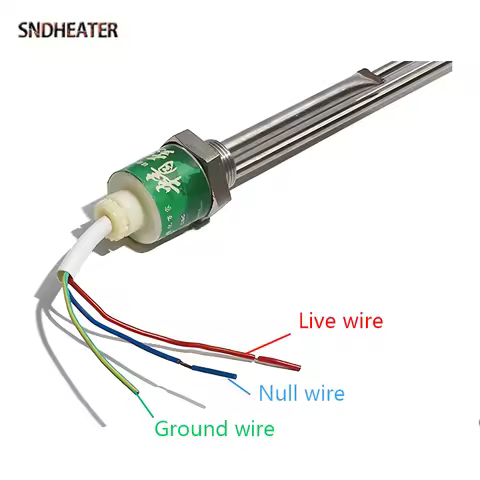 SNDHEATER 220V Electric Solar Water Heater Tube Side Insert G3/4 25MM Thread Immersion Heating Eleme
