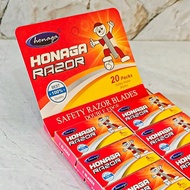 SATU RENTENG ( 20 PACK x 5 BIJI ) Pisau Cukur Honaga Silet Cukur Honaga