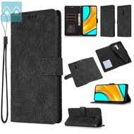 Ốp Lưng Cho Xiaomi Redmi 7A/8/8A/9/9A/9C/9T/K20/K20 Pro/K30 Pro/K40/K40 Pro Ốp Lật Da Dập Nổi 3D Với