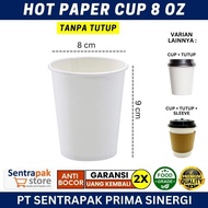 Paper Cup 8 oz Hot - Without Lid - 8oz Coffee Paper Cup