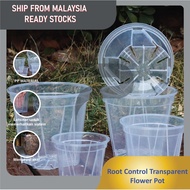 Breathable with Airy Transparent Flower Clear Aroid Pot Phalaenopsis Orchid Growing Container Plasti