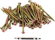 Dandribis V-AKX075-SX Small AK Screws, 3.0 inches (75 mm), Box of 12, Hard Wood, Foot Mounting, Pack