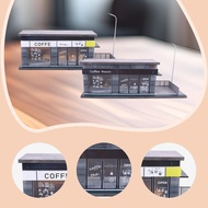 [yiodusi] 1/64 Scale Model Car Display Case Cafe Diorama Ornament Scenario Display Box