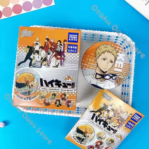Haikyuu!! Shoyo Hinata Shiny Badge Cosplay Anime Rintaro Suna Tendo Satori Kei Tsukishima Tadashi Ya