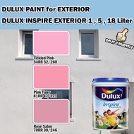 ICI DULUX INSPIRE EXTERIOR  PAINT COLLECTION 1 , 5 &amp; 18 Liter Tricked Pink / Pink Tigger / Rose Salon