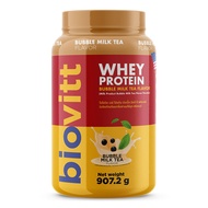 ไบโอวิตแดง | biovitt Whey Protein Blend Bubble Milk Tea เวย์"โปรตีน 3 ชนิด" โปรตีนสูง เสริมสร้างกล้า