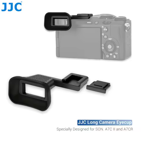 JJC Soft Silicone Extended Eyecup Eyepiece for Sony A7C II A7CR Eyecup Viewfinder for Sony Alpha 7CI