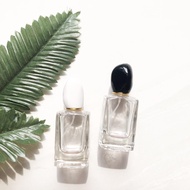 HITAM PUTIH 50ml armani Empty perfume spray bottle - STONE WHITE/BLACK - armani DRAT PARFUM bottle -