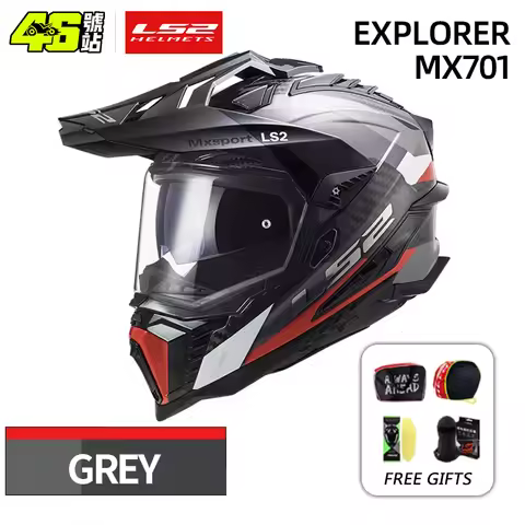 Original LS2 EXPLORER Off-road Motorcycle helmet ls2 MX701 carbon fiber motocross helmets