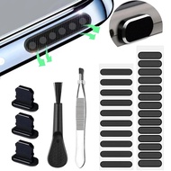 Universal Phone Trumpet Speaker Dust Self-adhesive Net Sticker Charging Port Dust Plug Protector Ear