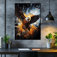 Digital art poster eagle art paper size 21x30 includes lamination