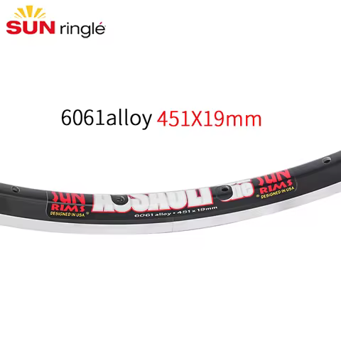 SUNRingle 20inch 406 CR18 bike rim double layer aluminum alloy 451 20/24hole For Folding bike Schrad