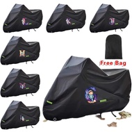 Motor Cover motorsikal Multifunctional Cover Dust Cover Waterproof Sunscreen Cover astronaut letter 