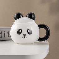 cốc sứ ly sứ cốc cà phê có tay cầm họa tiết gấu cony gấu trúc siêu dễ thương dung tích 420ml - Gố