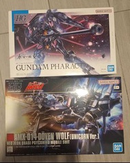 HG Gundam Pharact + HGUC Doven Wolf UC