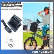 [yolanda2.sg] Bicycle Front Carrier Block Shelf Rack Bracket for Brompton Folding Bike