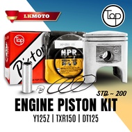 TOP Engine Piston Kit Set + NPR Piston Ring Y125Z TXR150 DT125 STD~200 | TP PISTON RING