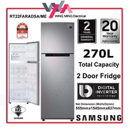 Samsung 270L Refrigerator 2 Door/Peti Ais 2 Pintu Inverter (RT22FARADSA )Peti Sejuk/Fridge/冰箱  RT22F