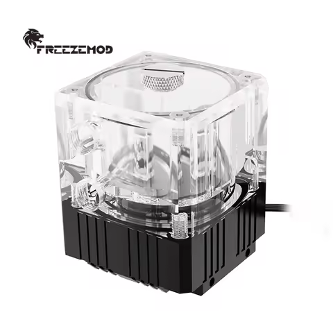 FREEZEMOD computer water cooler integrated water pump water tank total height 7CM with flow indicato