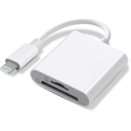 Actual 【COD】3 in 1 SD Card Reader for iPhone Portable USB C to USB Camera Photo Adapter Micro SD TF