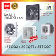 KDK Wall Mounted Exhaust Ventilating Fan KDK 15AAQ1/ KDK 20AQM8/ KDK 25AQM7/ KDK 30AQM / 20ALA / 25A