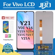 For Vivo Y21 Y01 Y02S Y16 Y21S Y21A Y21E Y21G Y21T LCD Digital Touch Screen Display Assembly for Rep