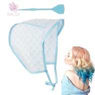 BALSA Hair Coloring Cap, With Plastic Crochet Hook Reusable Hair Highlighting Cap,  Blue Hair Dying 