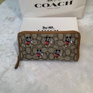 Coach Disney Mickey Long Zip Wallet