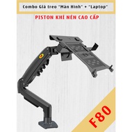 F80 + Fp2 - Laptop Arm - Laptop Stand - Laptop Arm Combo - Laptop lifting arm - Detachable clip vers