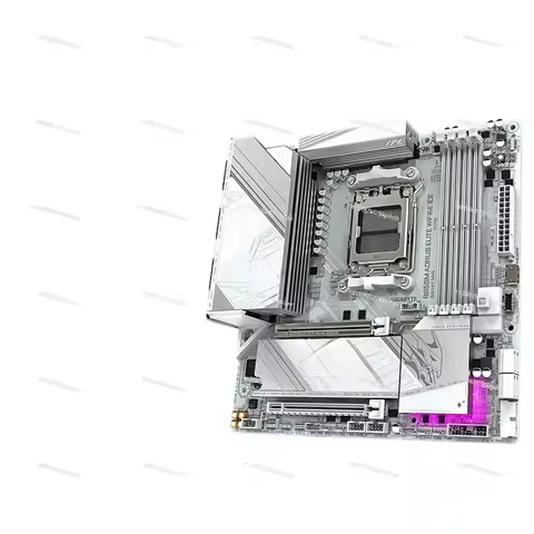 AM5 Motherboard ATX White Ice Sculpture B850 A ELITE WIFI7 ICE D5 Supports COM DDR4 Maximum 64GB Mem