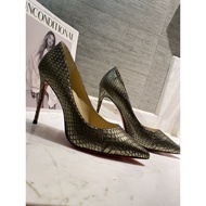 Luxury shoes women CCTN METAL Flat 6.5cm.8.5cm.10cm.12cm heels kasut perempuan sneakers women