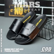 MARS X MELVIN Men's Casual Original Leather Slide Sandals Size 36-43