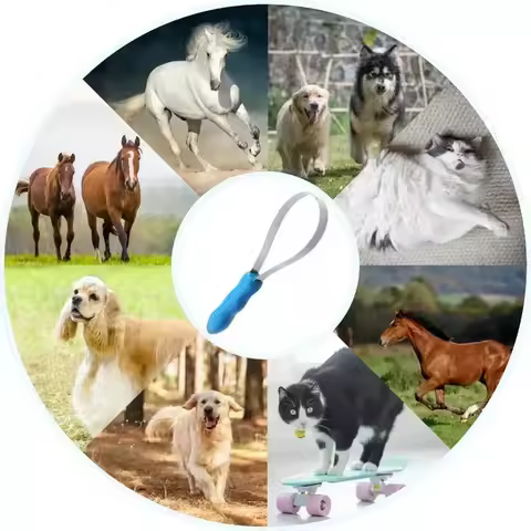 Variable Pet Horse Metal Sweat Scraper Dog Hair Shedding Blade Brush Horse Grooming Tool for Cleanin