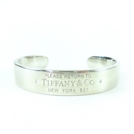 品相極佳的 TIFFANY & Co. Return to Tiffany 窄款手鐲，AG925 銀和銀材質，鑲嵌鑽石，重 33.91 克。