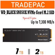 WD BLACK SN850X NVMe Internal Gaming SSD Solid State Drive 1TB/2TB - Gen4 PCIe, M.2 2280, Up to 7,30