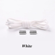 LSGS 1Pair No tie Shoelaces Round Elastic Shoe Laces For Kids and Adult Sneakers Shoelace Quick Lazy Laces 21 Color Shoestrings
