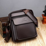 bag lelaki sling bag man Beg lelaki tekstur kulit, beg galas perniagaan, beg kulit lembu pelbagai fu