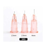 50Pcs/Lot Hot W 34G 1.5Mm 2.5Mm 4Mm Tattoo Needle Disposable Painless Small Needle For Facial