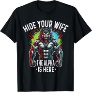 Alpha Wolf Shirt Werewolf Meme Shirts for Wolf Meme T-Shirt