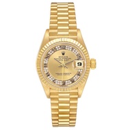 Rolex Rolex President Datejust (Reference 69178). A yellow gold diamond set automatic wristwatch wit