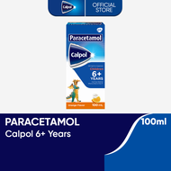 Calpol Orange Flavor (6-12 Years Old) Suspension 100ml Paracetamol for Fever