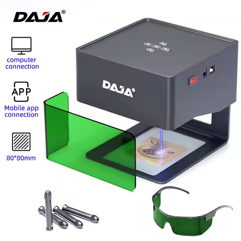 DAJA DJ6 Mini Portable Laser Engraver Diy Bluetooth Machine Painted Dog Tag Wooden Leather Plastic L